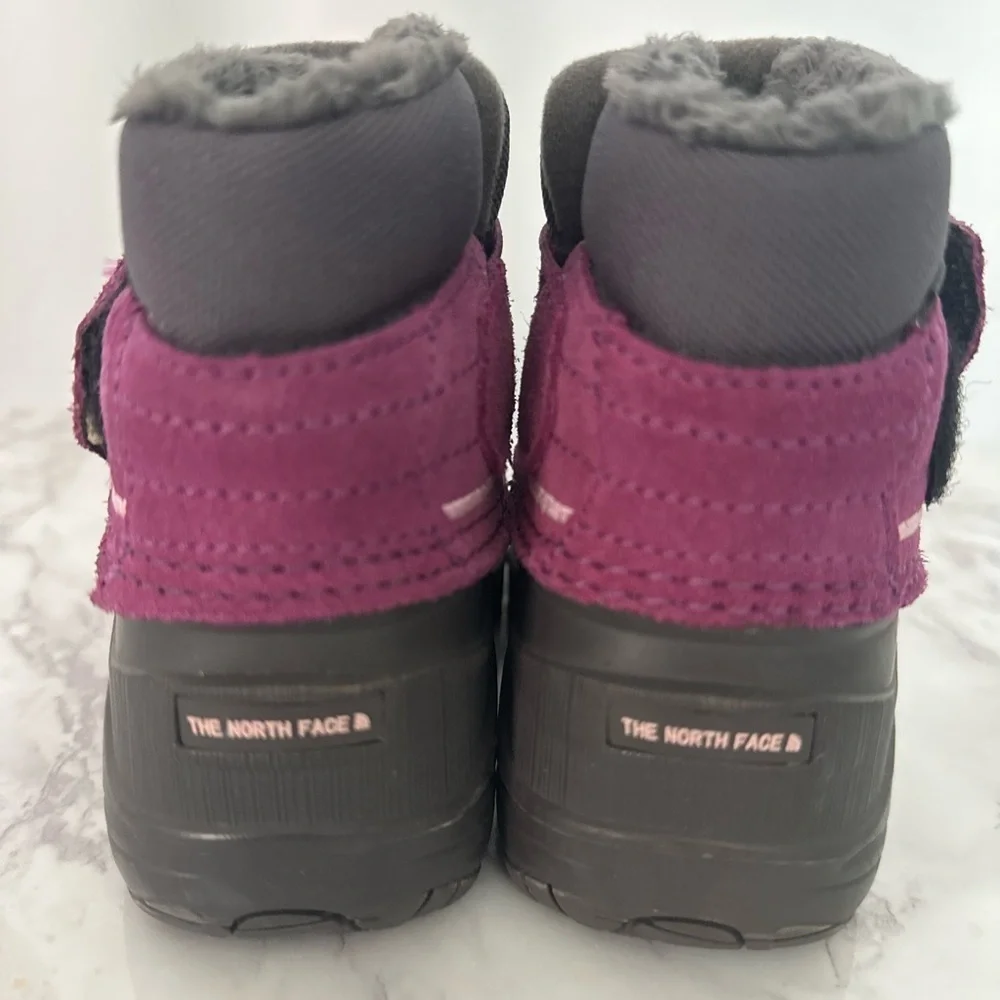The North Face Purple/Gray Waterproof Girl Boots (SH85)